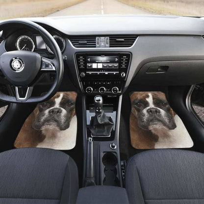 Boxer Dog Car Floor Mats Funny Dog Face
