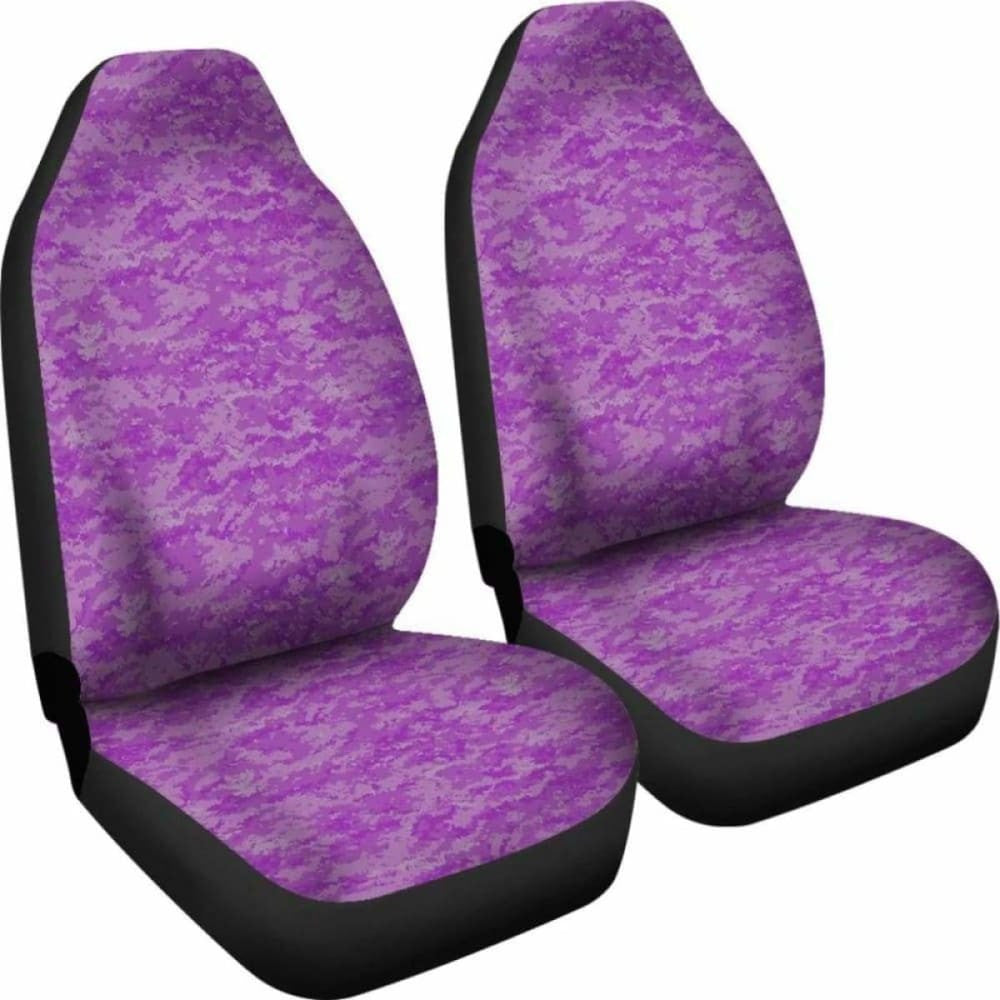 Purple Digital Camouflage Car Seat Covers