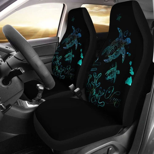 Hawaii Turtle Ohana Paua Shell Car Set Covers - New - Awesome