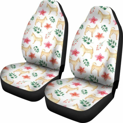 Chihuahua Dog Watercolor Painting Car Seat Cover