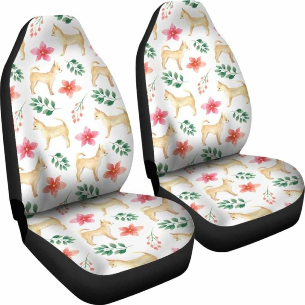 Chihuahua Dog Watercolor Painting Car Seat Cover