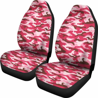 Pink Camouflage Car Seat Covers