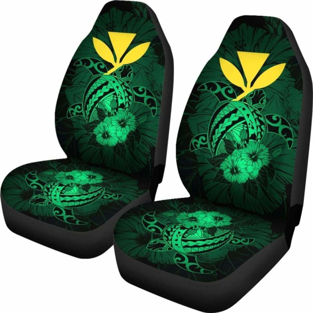 Hawaii Hibiscus Car Seat Cover - Harold Turtle - Pastel Green - New