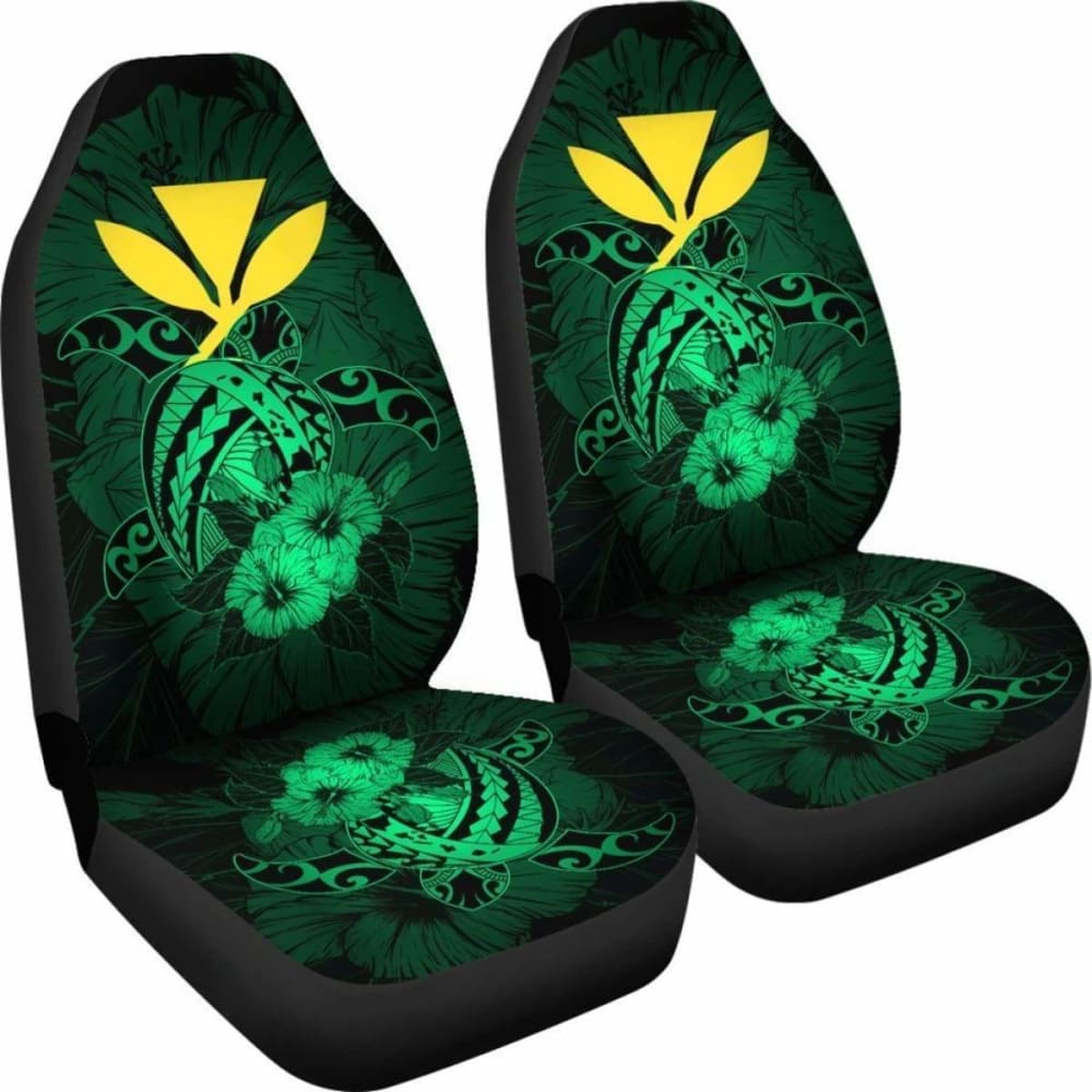 Hawaii Hibiscus Car Seat Cover - Harold Turtle - Pastel Green - New