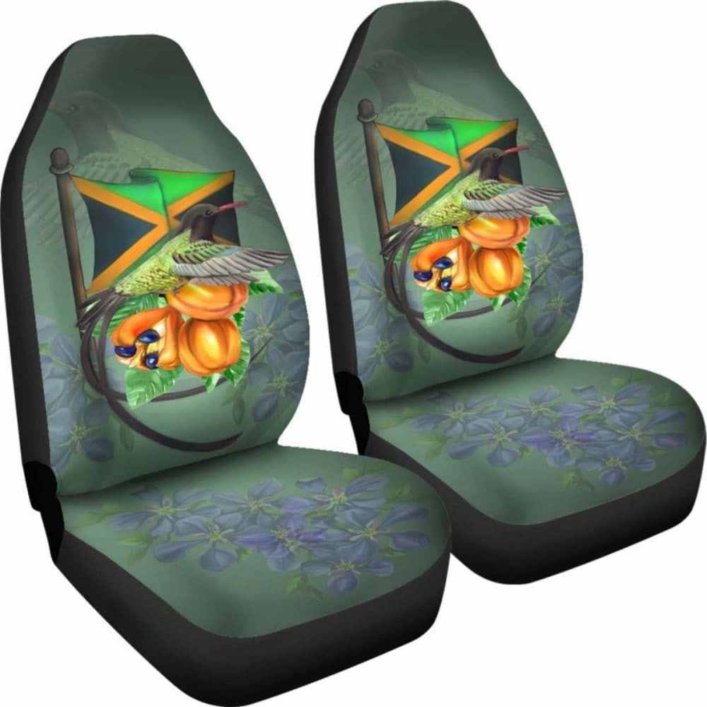 Jamaica Doctor Bird And Ackee Fruit Car Seat Cover Amazing