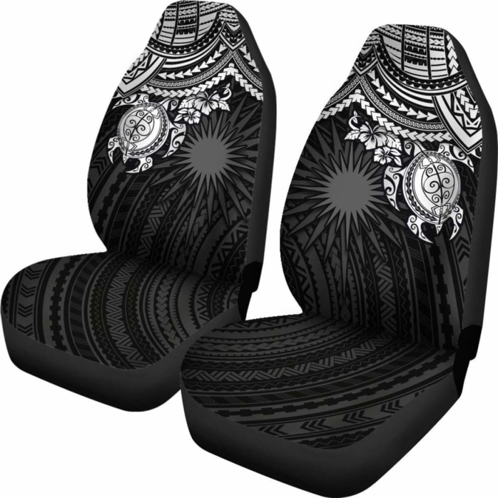 Marshall Islands Polynesian Car Seat Covers - White Turtle - Amazing