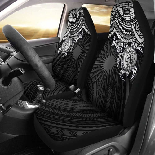 Marshall Islands Polynesian Car Seat Covers - White Turtle - Amazing