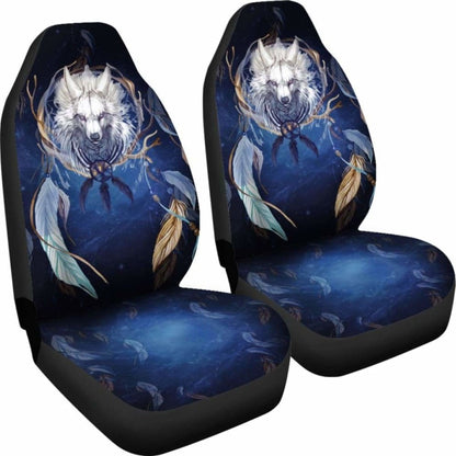 Wolf Dreamcatcher Car Seat Cover