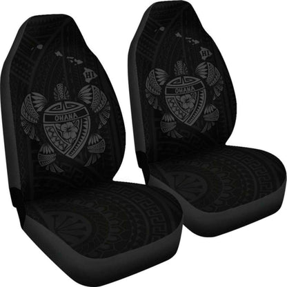 Hawaii Turtle Hibiscus Map Car Seat Covers - Grey - New -