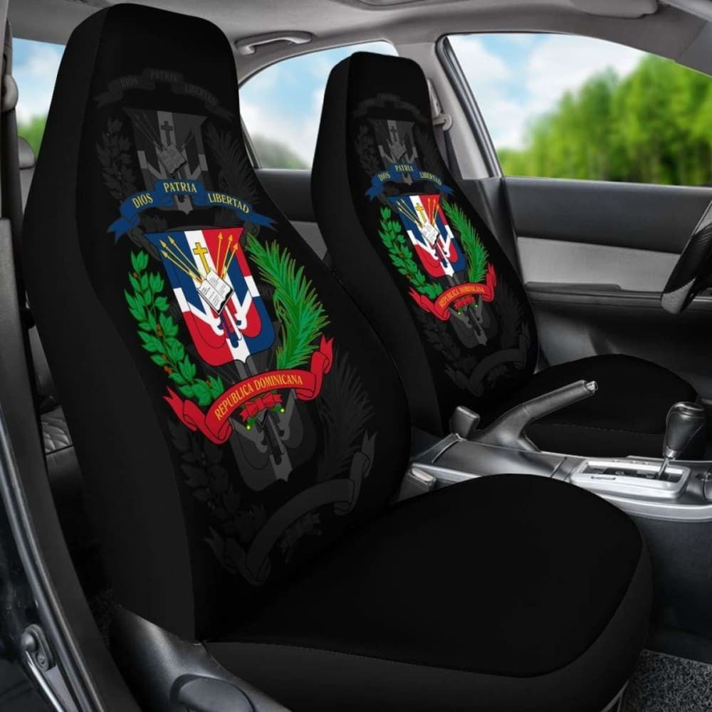 Dominican Republic Car Seat Covers (Set Of Two)
