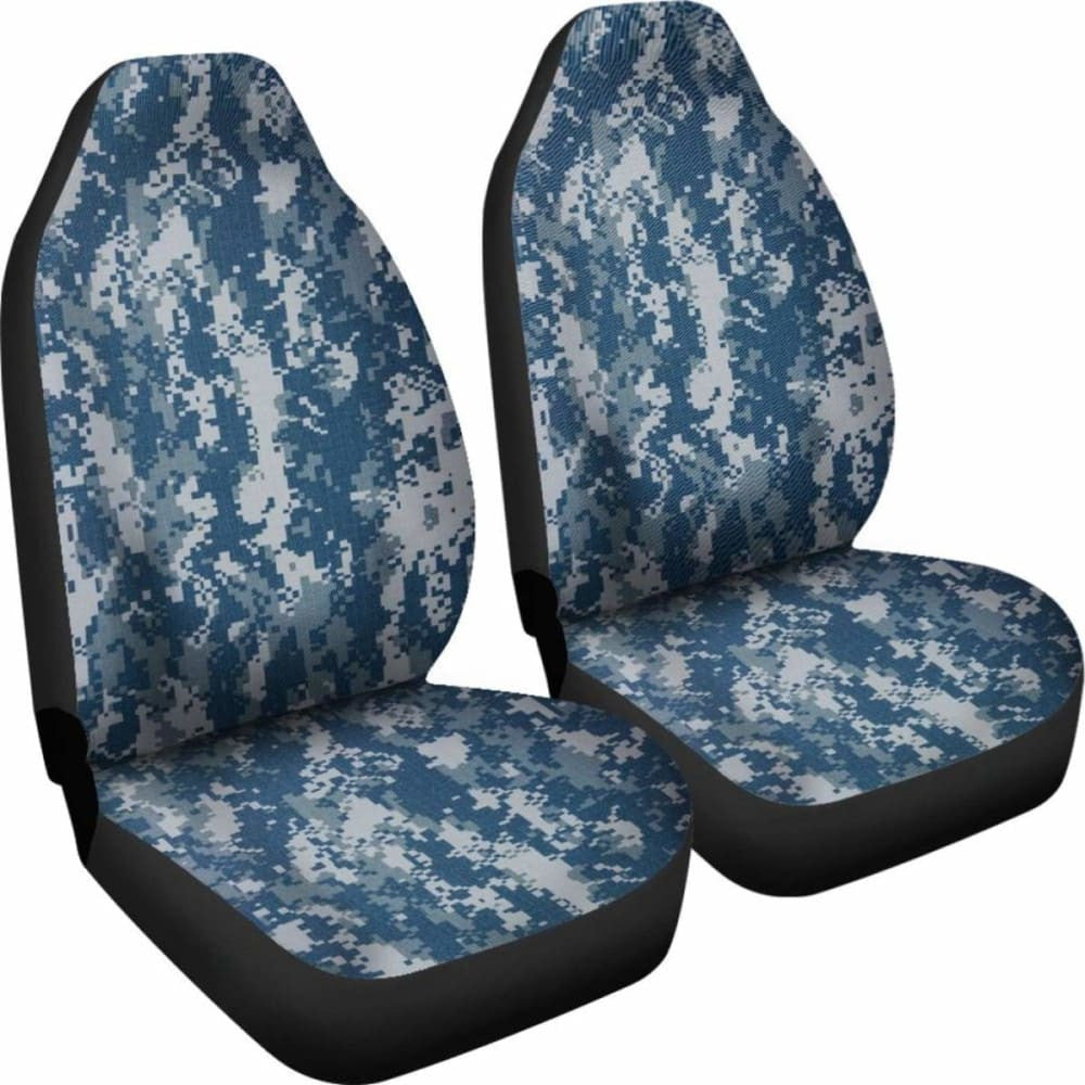 Navy Digital Camo Car Seat Cover