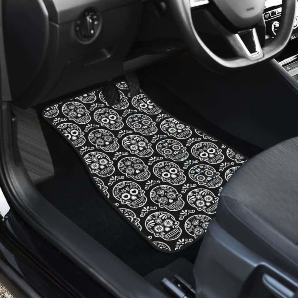 Set Pcs Sugar Skull Car Mats