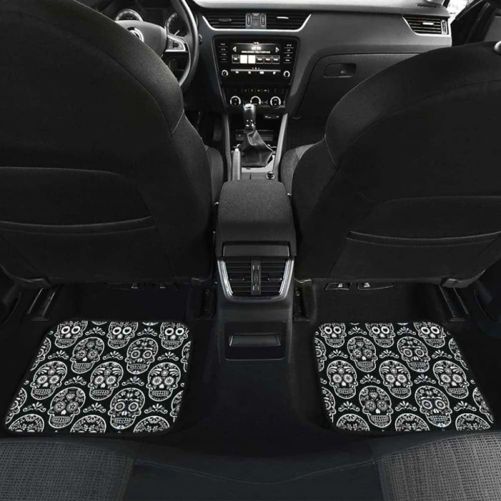 Set Pcs Sugar Skull Car Mats