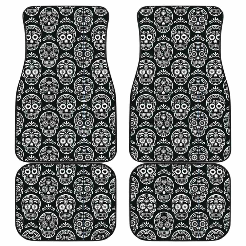 Set Pcs Sugar Skull Car Mats