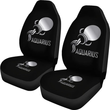 Zodiac Aquarius Chrome Seat Cover -