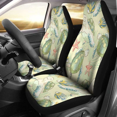Turtle  Hawaiian Car Seat Covers Set Of