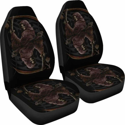 Set Pcs Gothic Skull Car Seat Covers