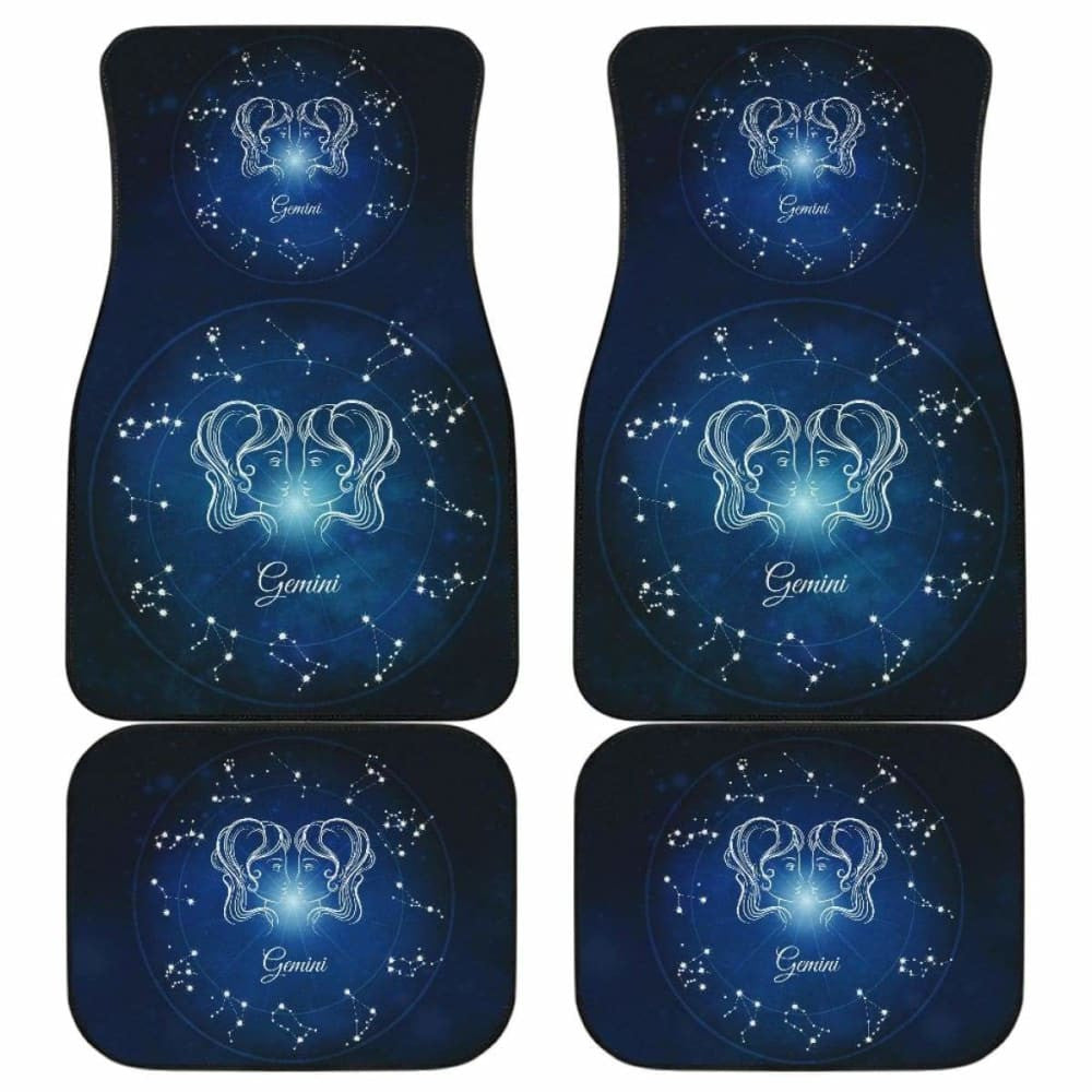 Gemini Zodiac Sign Car Floor Mats Amazing Gift
