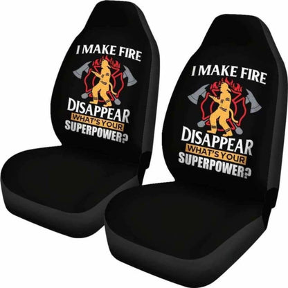 Fire Disappear What's Your Super Power Car Seat Covers