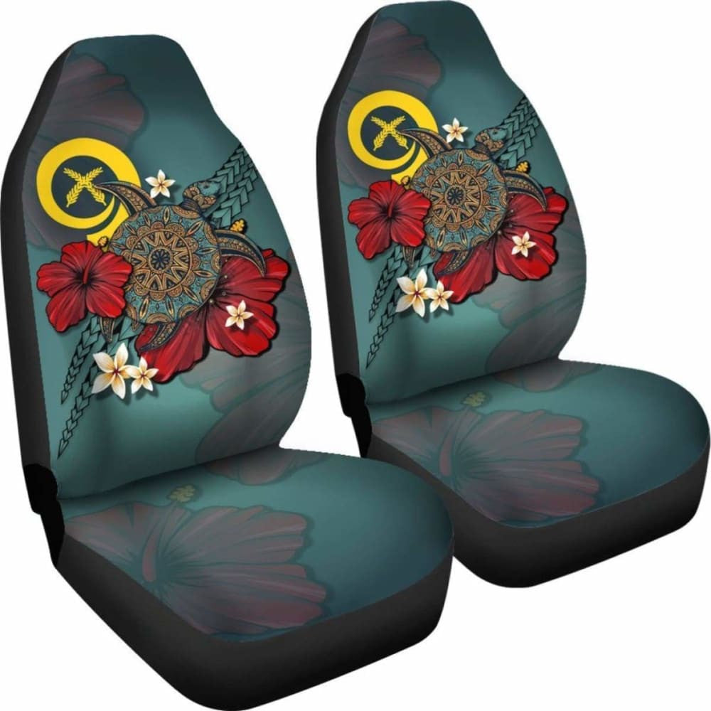 Vanuatu Car Seat Covers Blue Turtle Tribal Amazing