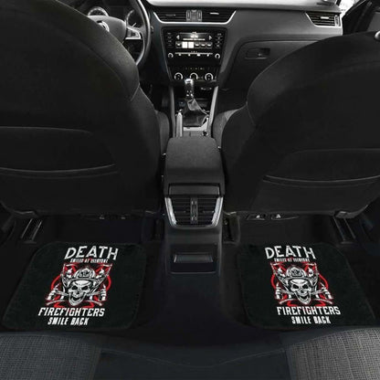 Firefighter Front And Back Car Mats Set Of