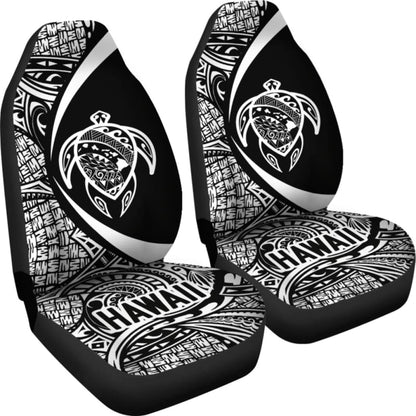 Hawaii Turtle Map Polynesian Car Seat Covers - White - Best Look - New