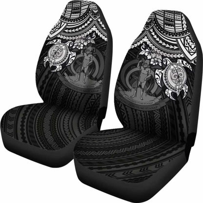 Vanuatu Polynesian Car Seat Covers - White Turtle - Amazing