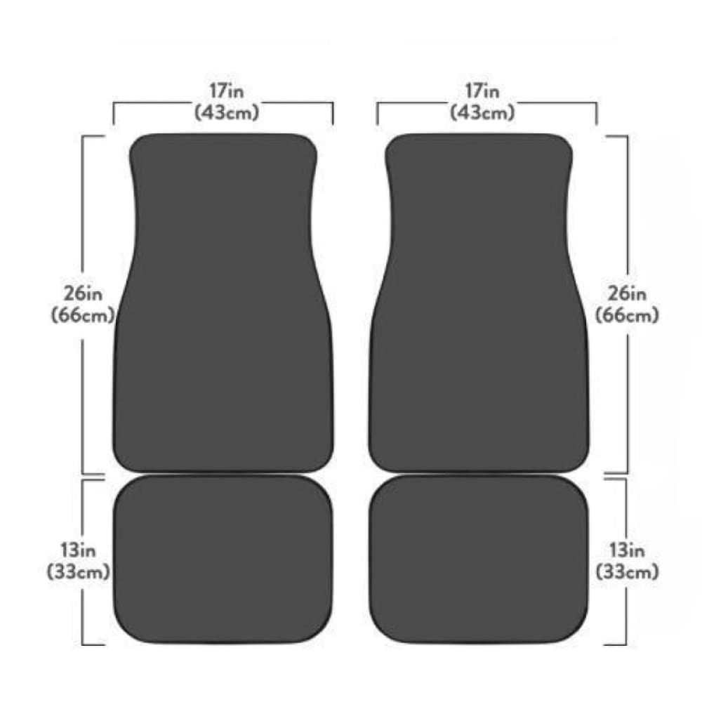 Forest Camouflage Front And Back Car Mats