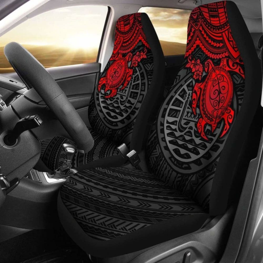 Tahiti Polynesian Car Seat Covers - Red Turtle - Amazing