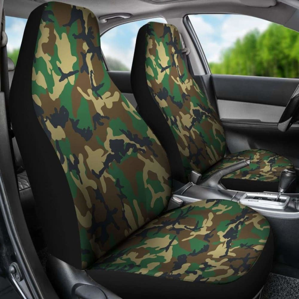 Military Inspired Camo Seat Covers Set Of