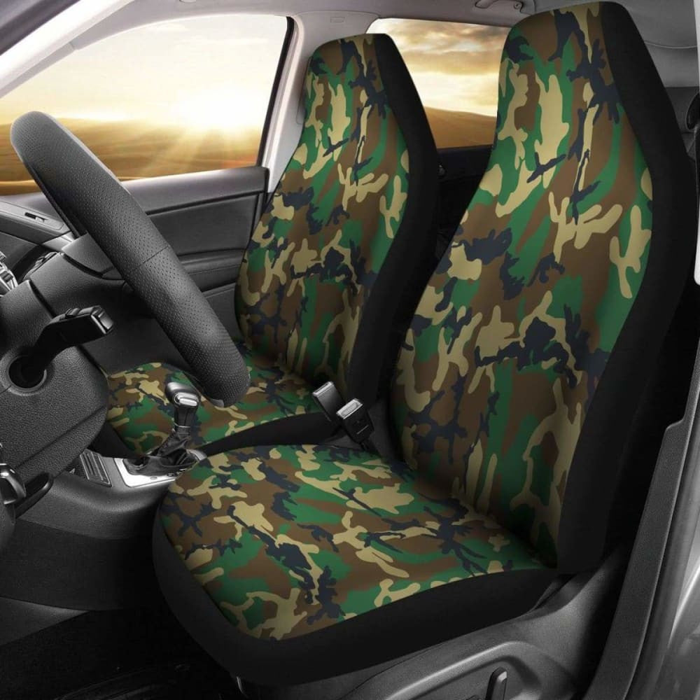 Military Inspired Camo Seat Covers Set Of