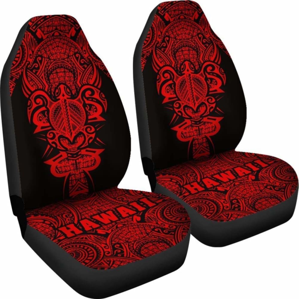 Hawaii Turtle Polynesian Car Seat Cover - Red - Armor Style - New