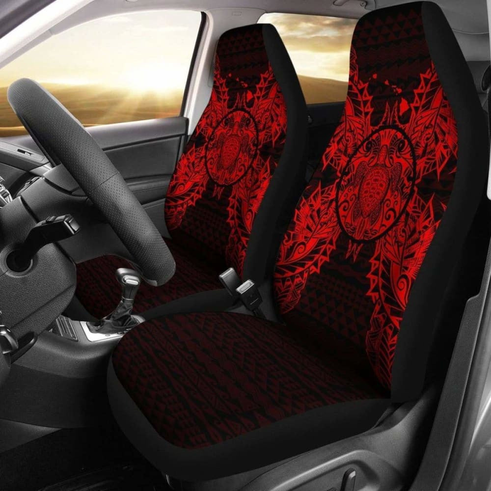 Turtle Hawaii Polynesia Car Seat Cover Map Red New