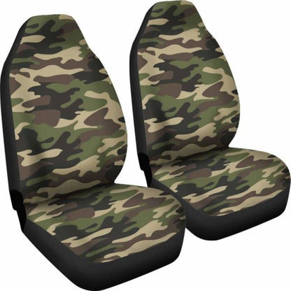 Army Green Camouflage Car Seat Covers