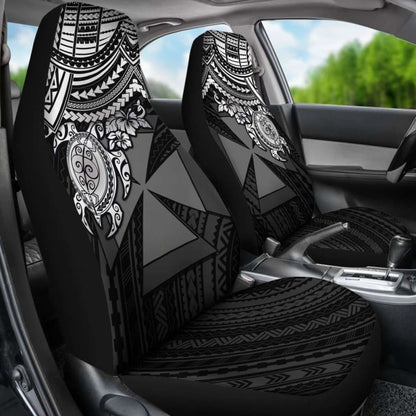 Wallis And Futuna Polynesian Car Seat Covers - White Turtle - Amazing