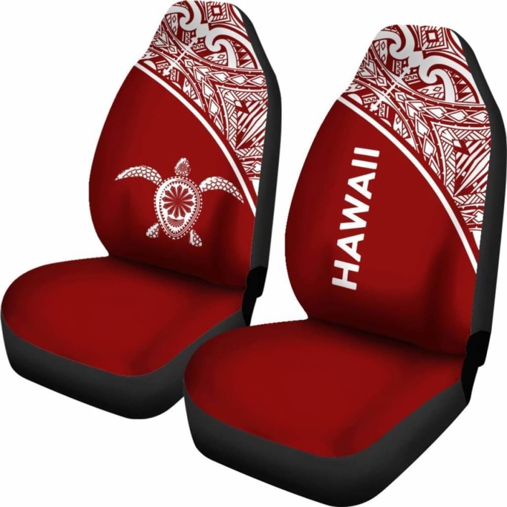 Polynesian Hawaii Turtle Car Seat Covers Curve Red New