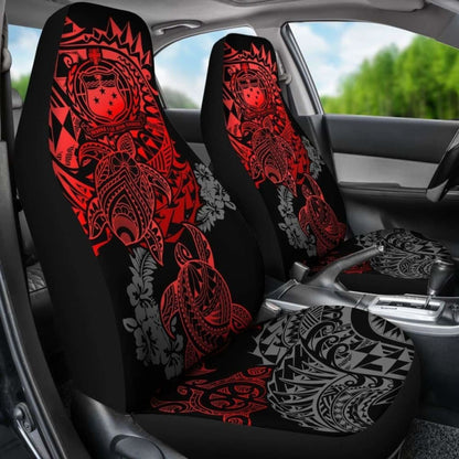 Samoa Polynesian Car Seat Covers - Red Turtle Flowing - Amazing