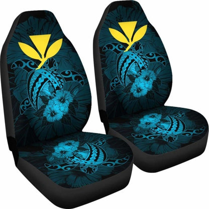 Hawaii Hibiscus Car Seat Cover - Harold Turtle - Traffic Blue - New