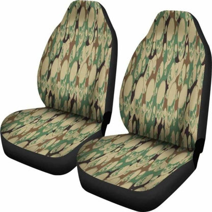 Camouflage Skull Car Seat Covers