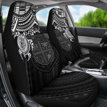 Fiji Polynesian Car Seat Covers White Turtle Amazing