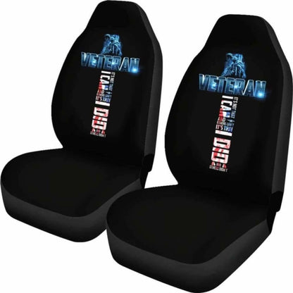 Veteran Military Cross Car Seat Covers