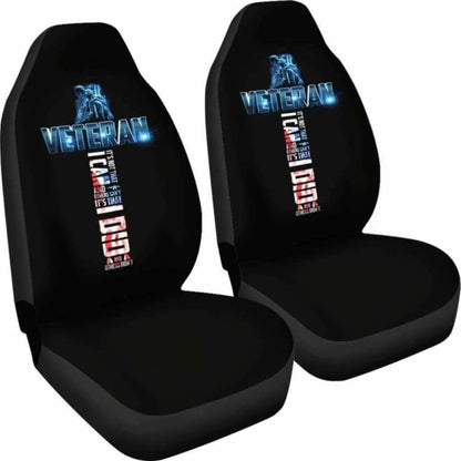Veteran Military Cross Car Seat Covers