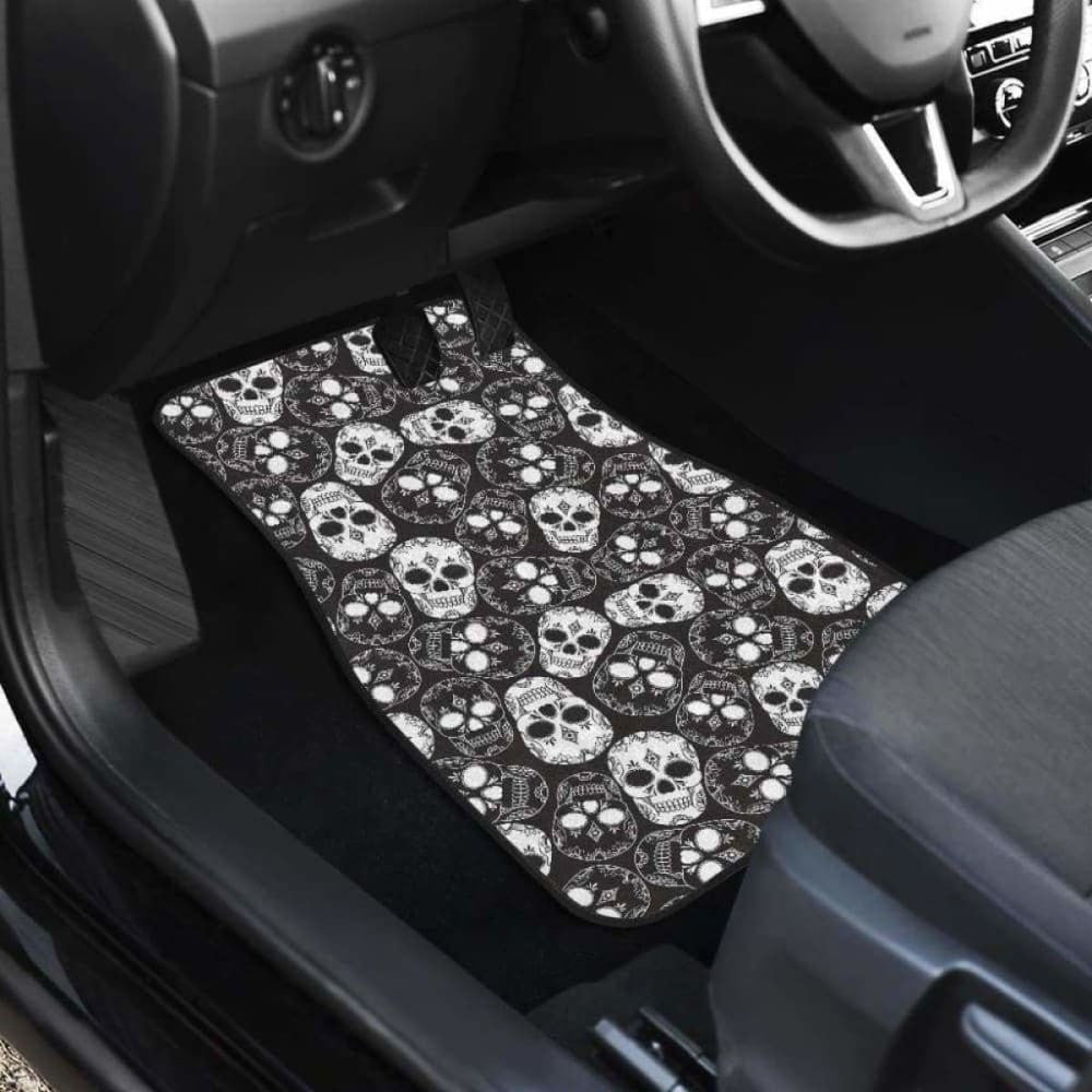 Set Of Pcs Sugar Skull Car Mats