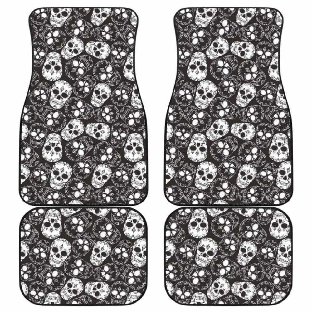 Set Of Pcs Sugar Skull Car Mats