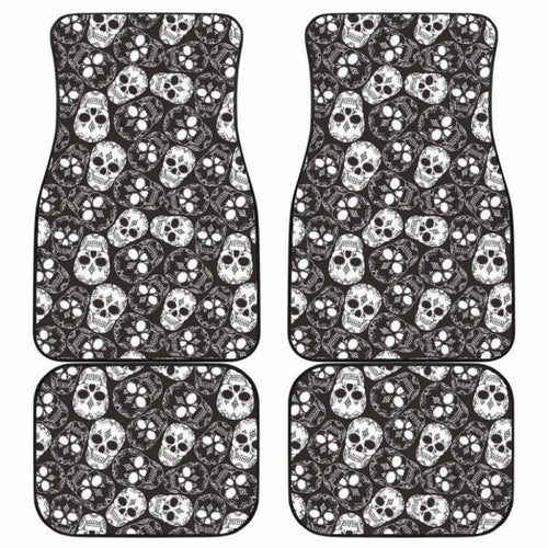 Set Of Pcs Sugar Skull Car Mats