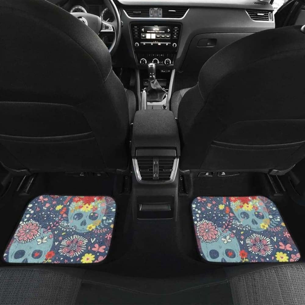 Set Of Pcs Sugar Skull Car Mats