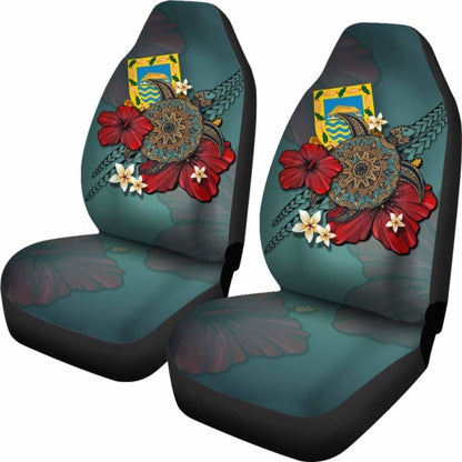 Tuvalu Car Seat Covers Blue Turtle Tribal Amazing
