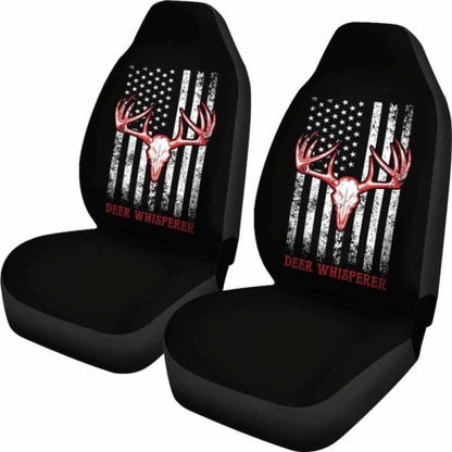 Deer Whisperer Flag Car Seat Covers Awesome