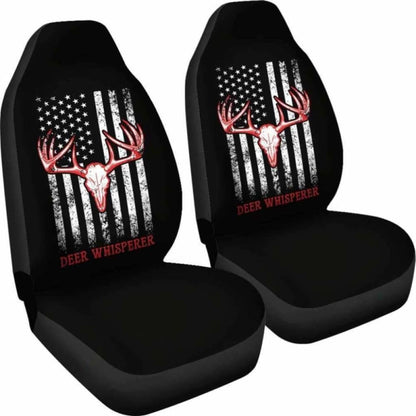 Deer Whisperer Flag Car Seat Covers Awesome