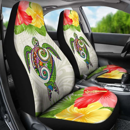 Polynesian Hawaii Car Seat Covers Turtle Colorful - New